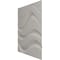 Ekena Millwork 19 5/8in. W x 19 5/8in. H Wave EnduraWall Decorative 3D Wall Panel Covers 2.67 Sq. Ft. WP20X20WVAGX - alternate 2